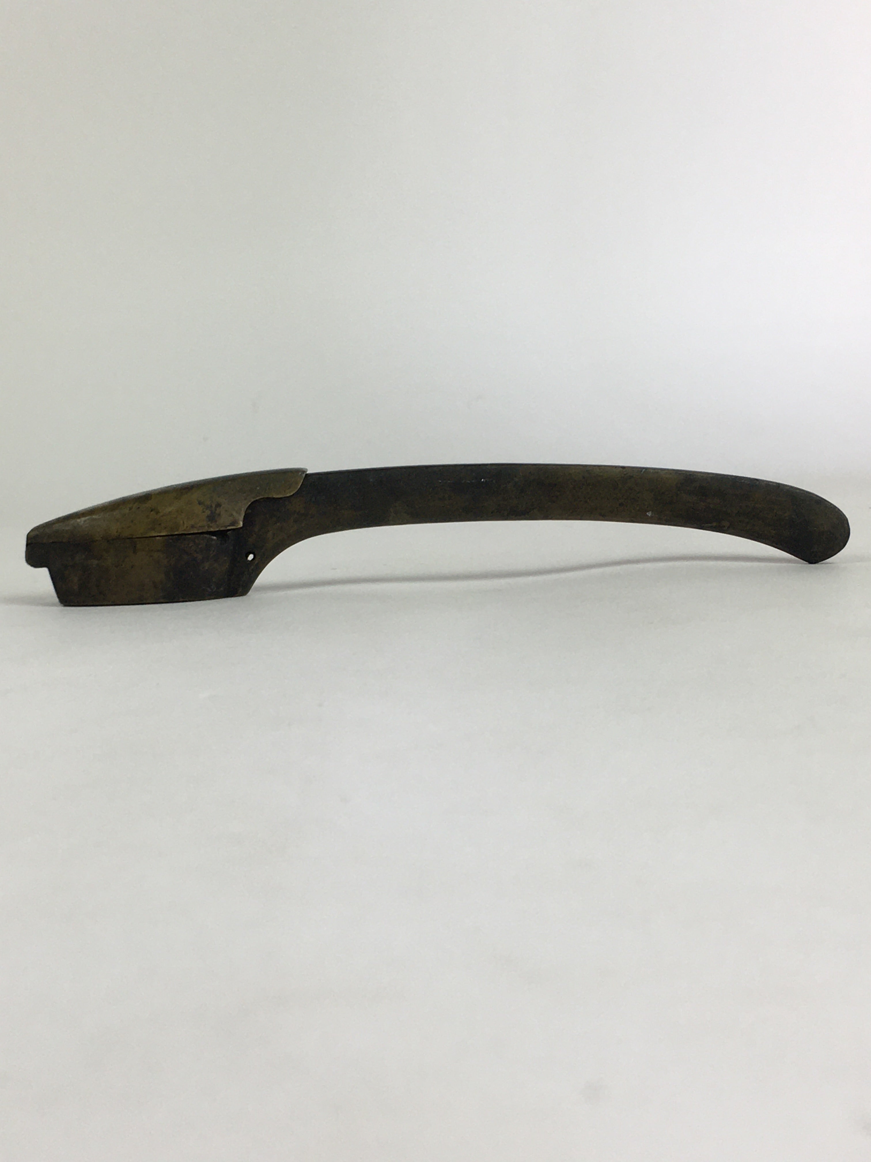 Antique C1880 Japanese Yatate Portable Inkwell Calligraphy Shuji Meiji Era JK289