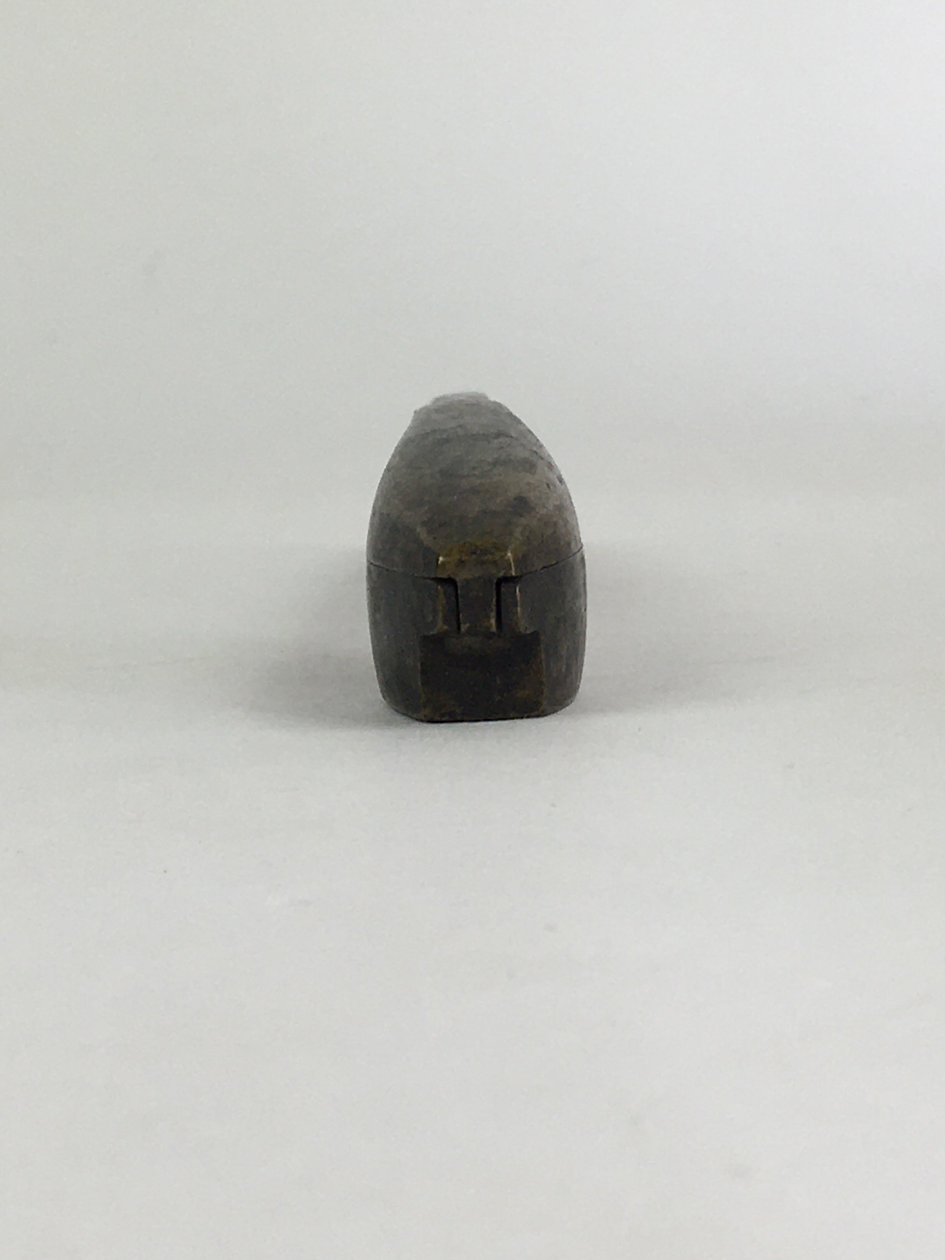 Antique C1880 Japanese Yatate Portable Inkwell Calligraphy Shuji Meiji Era JK289