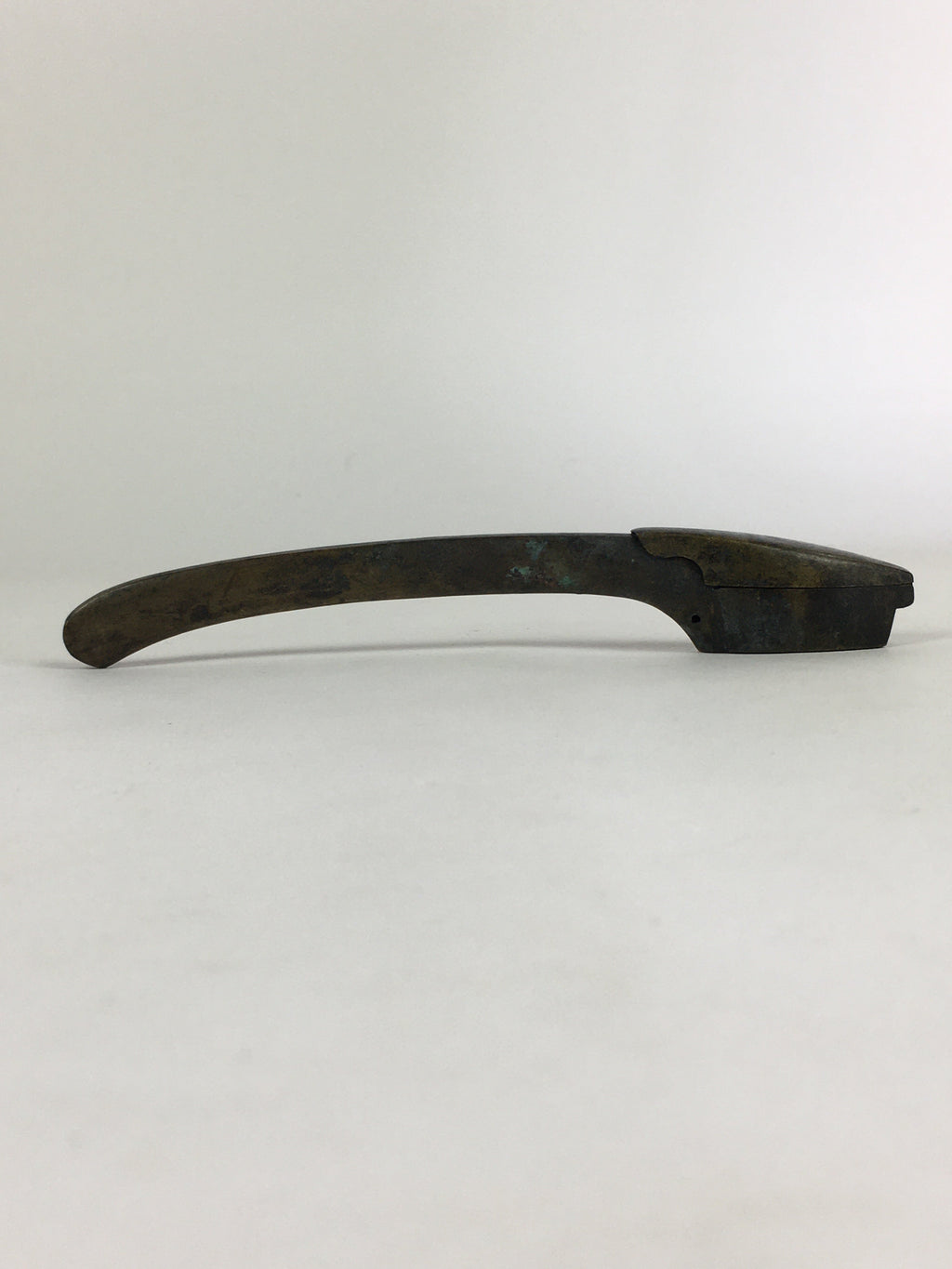Antique C1880 Japanese Yatate Portable Inkwell Calligraphy Shuji Meiji Era JK289