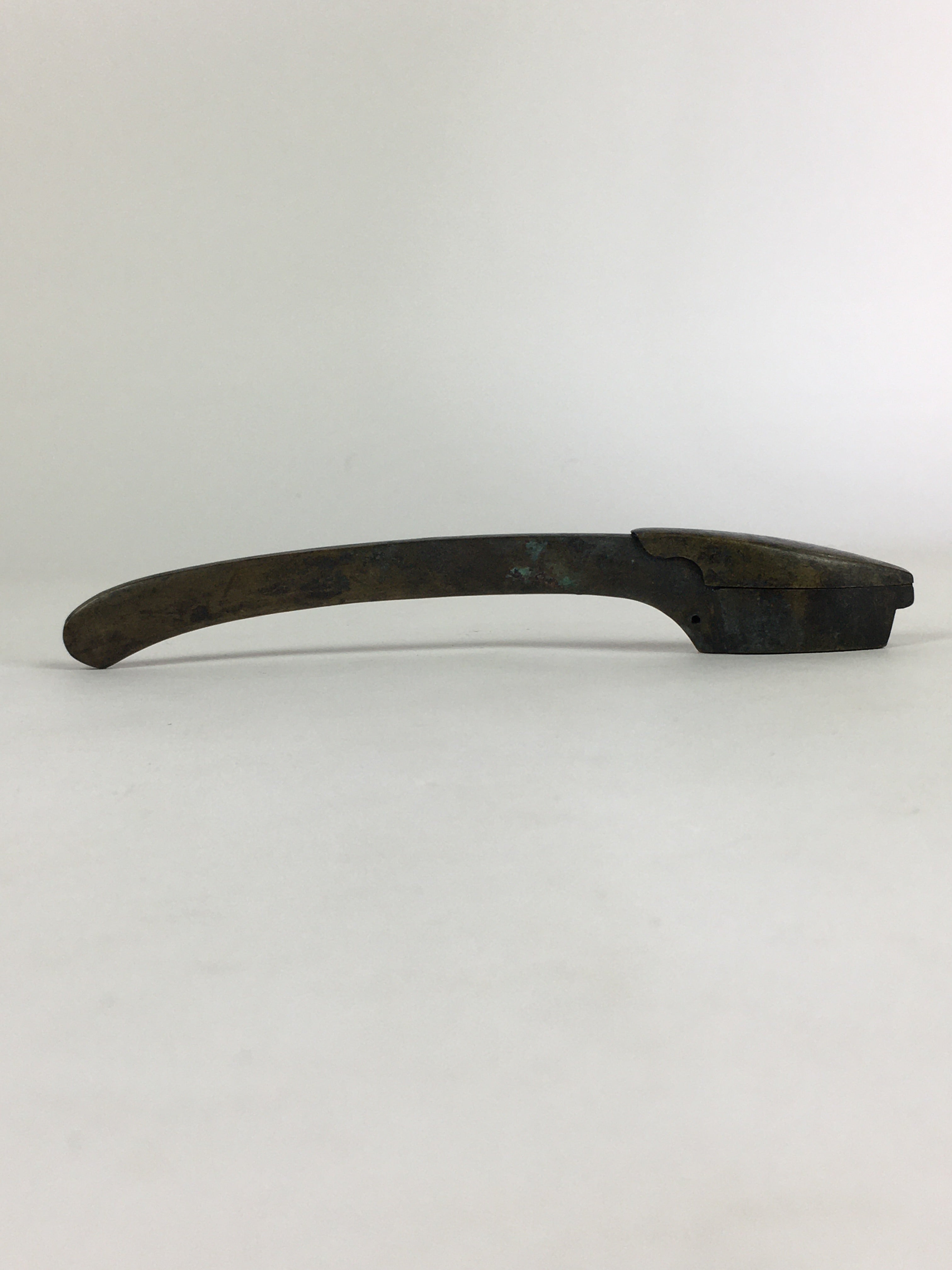 Antique C1880 Japanese Yatate Portable Inkwell Calligraphy Shuji Meiji Era JK289