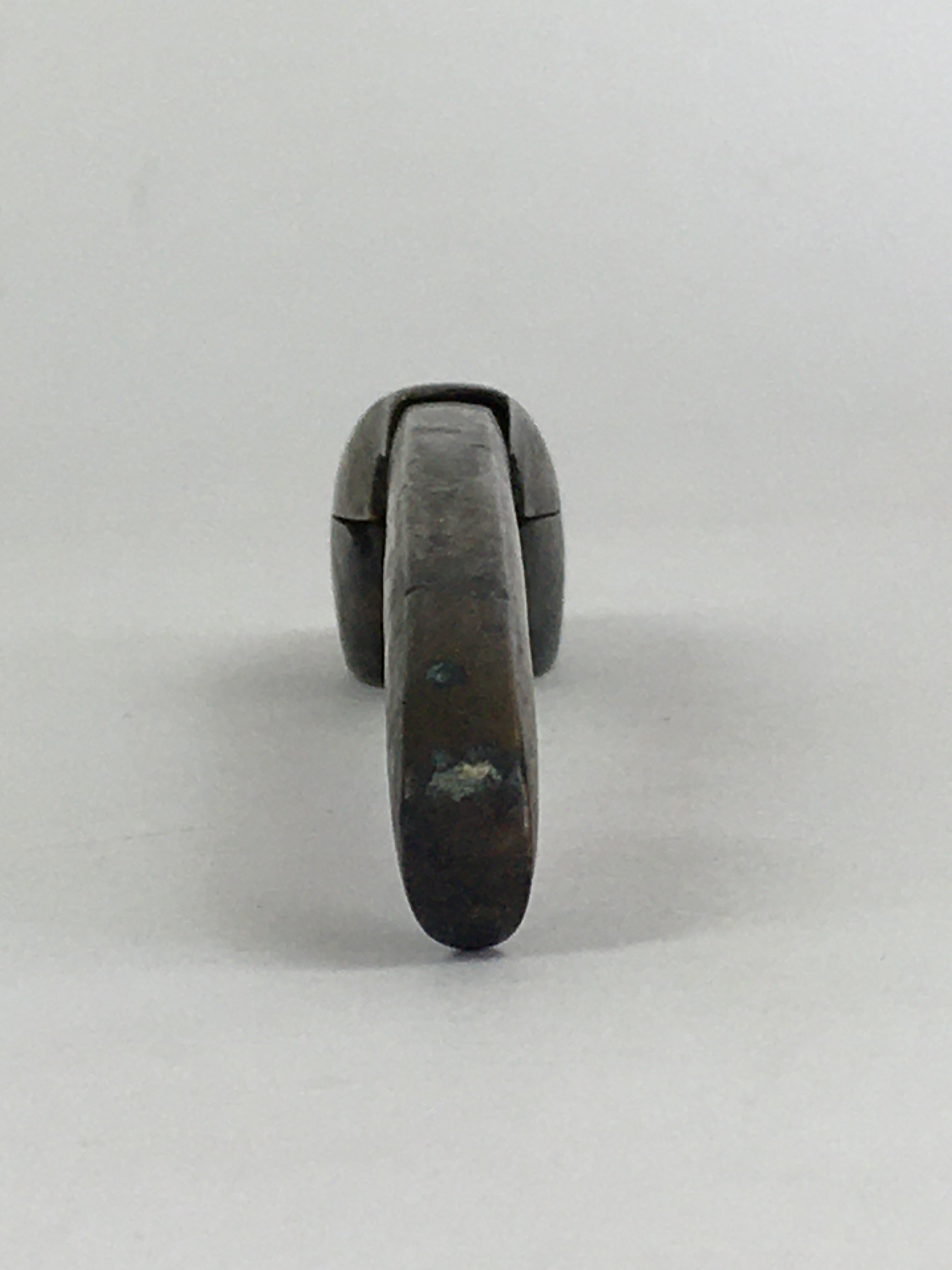 Antique C1880 Japanese Yatate Portable Inkwell Calligraphy Shuji Meiji Era JK289
