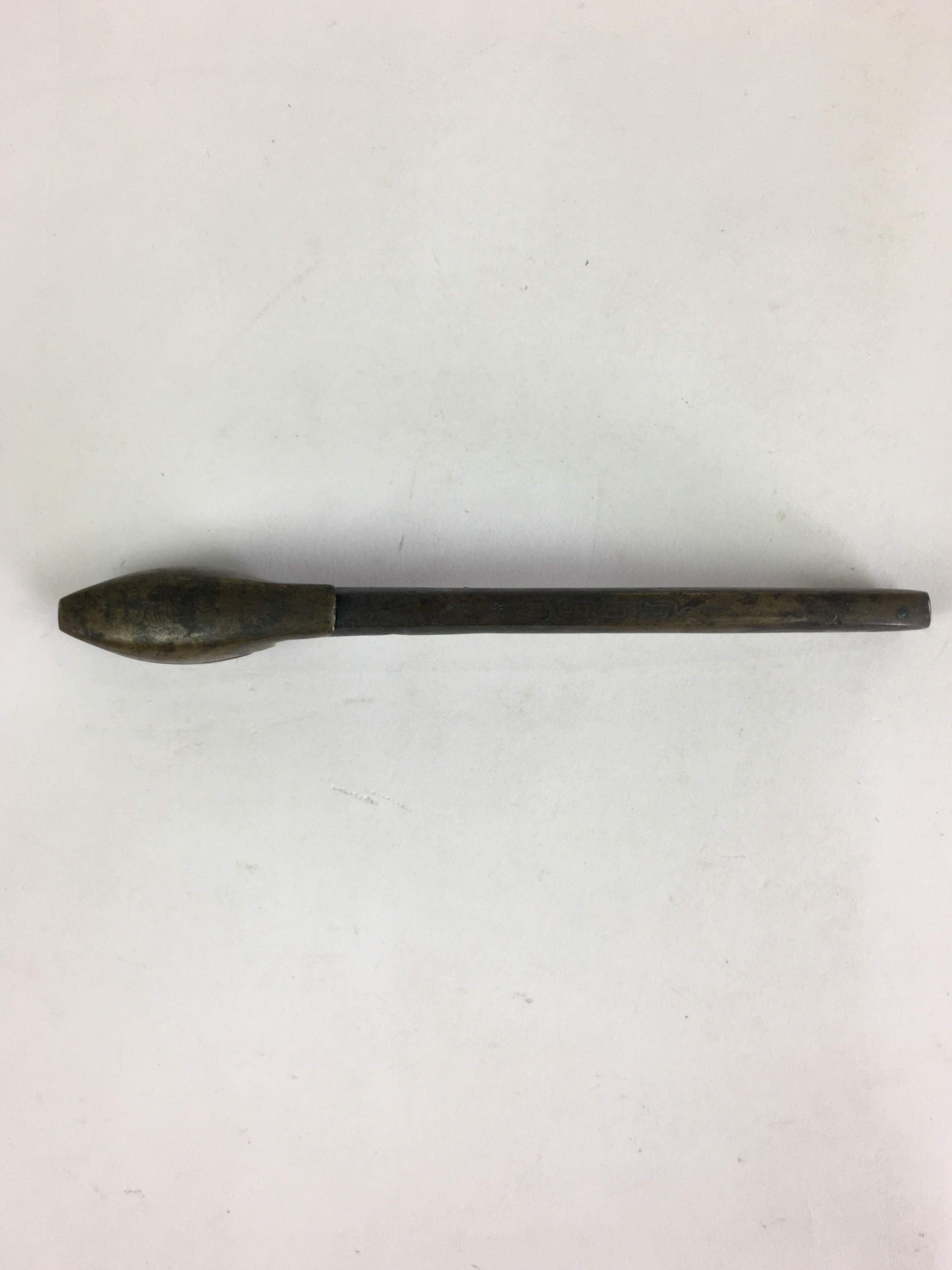 Antique C1880 Japanese Yatate Portable Inkwell Calligraphy Shuji Meiji Era JK289