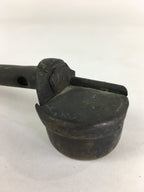 Antique C1880 Japanese Yatate Portable Inkwell Calligraphy Shuji Meiji Era JK290