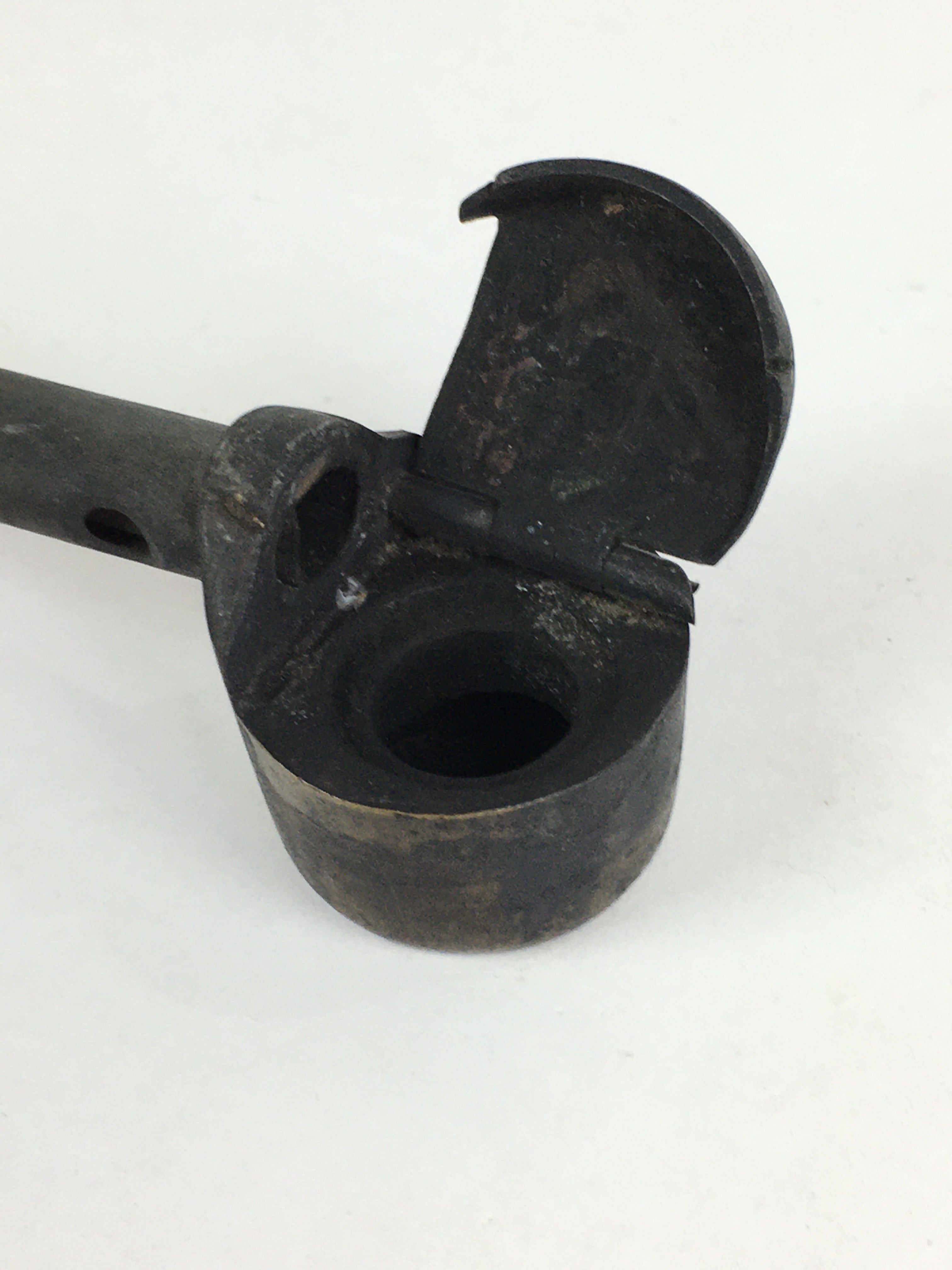 Antique C1880 Japanese Yatate Portable Inkwell Calligraphy Shuji Meiji Era JK290