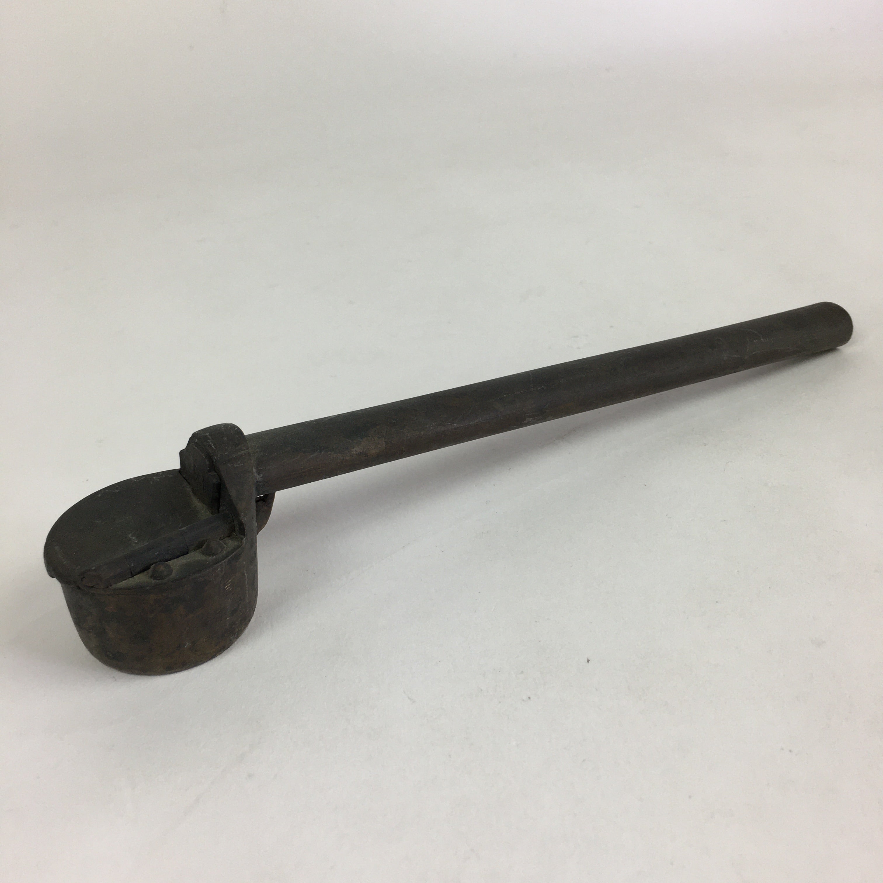 Antique C1880 Japanese Yatate Portable Inkwell Calligraphy Shuji Meiji Era JK290