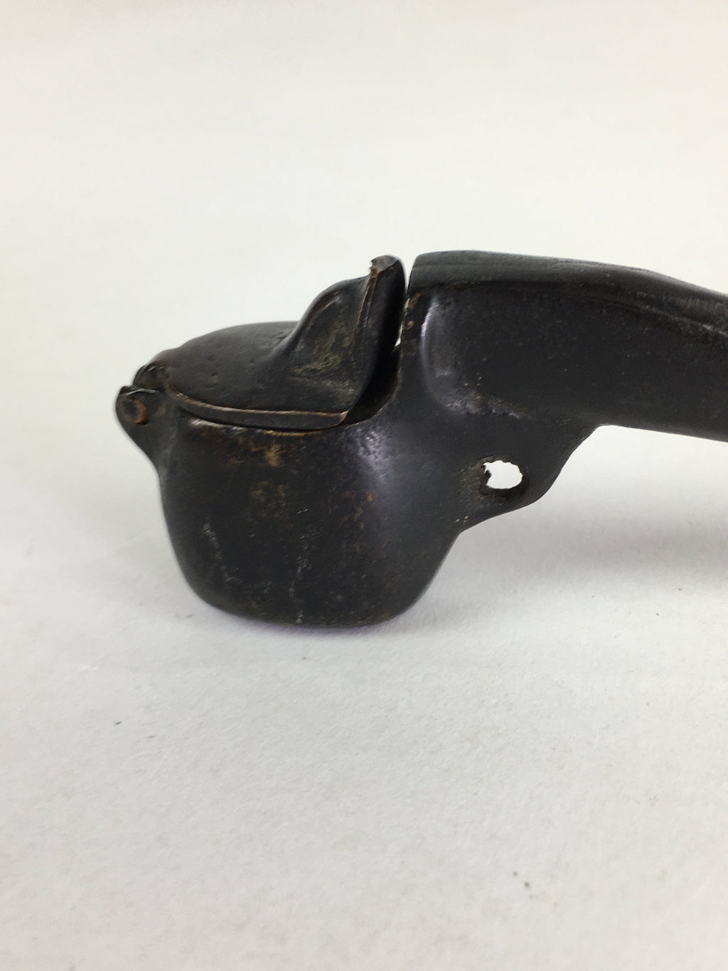 Antique C1880 Japanese Yatate Portable Inkwell Calligraphy Shuji Meiji Era JK291