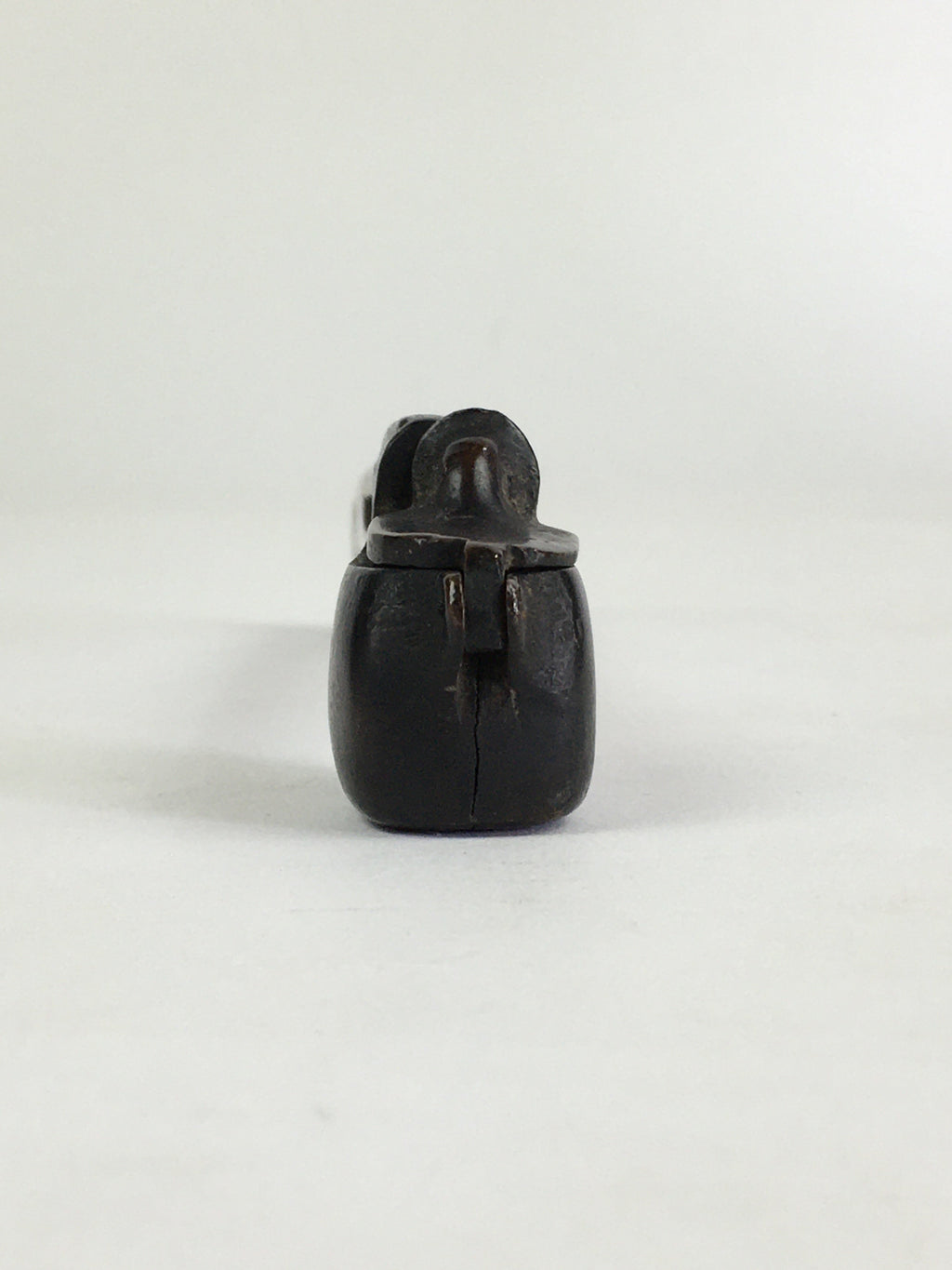 Antique C1880 Japanese Yatate Portable Inkwell Calligraphy Shuji Meiji Era JK291