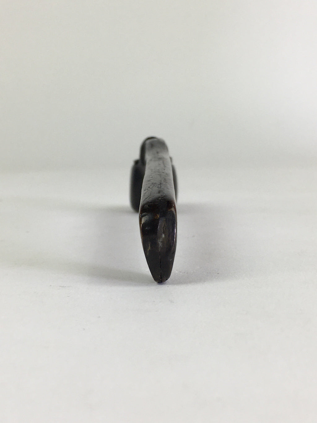 Antique C1880 Japanese Yatate Portable Inkwell Calligraphy Shuji Meiji Era JK291
