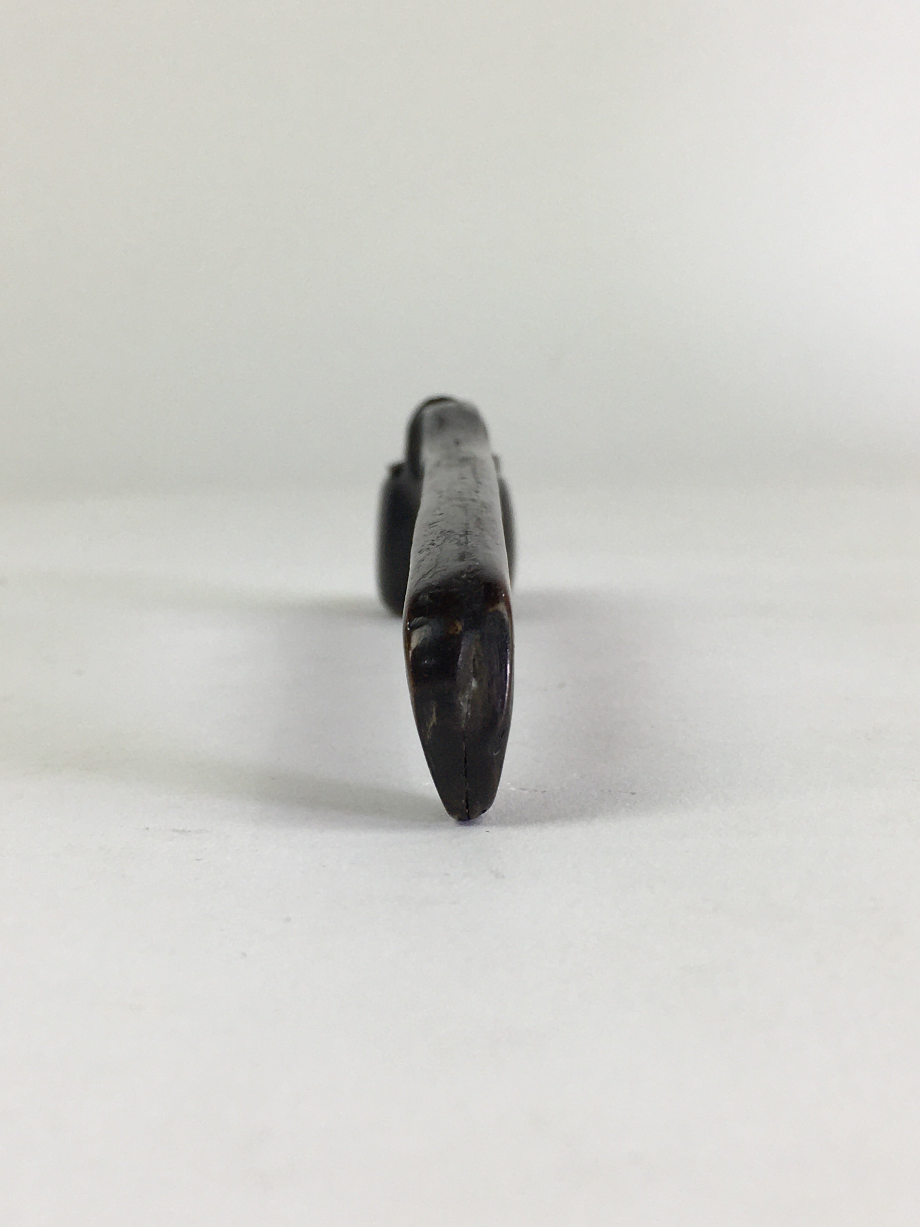 Antique C1880 Japanese Yatate Portable Inkwell Calligraphy Shuji Meiji Era JK291