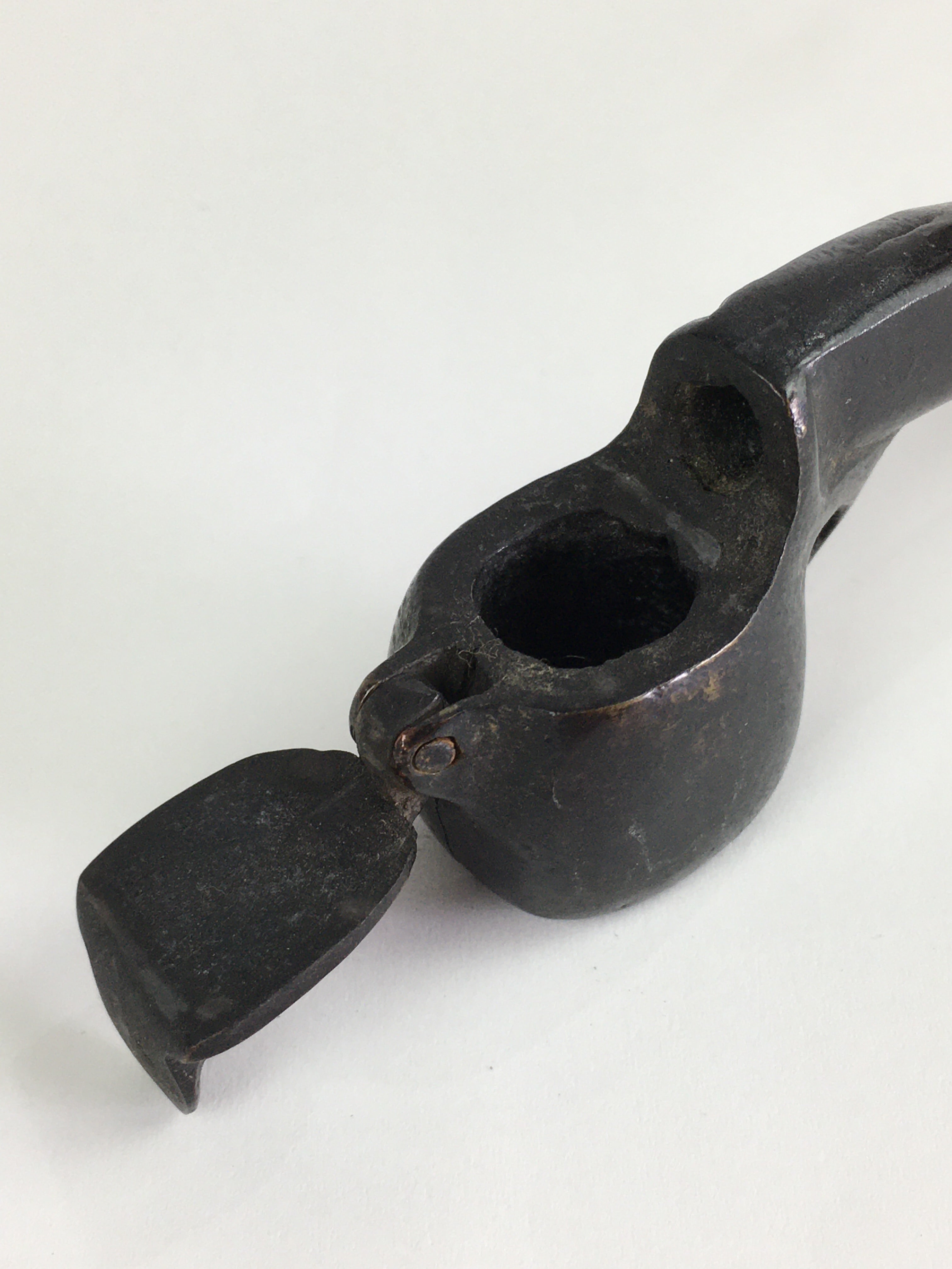 Antique C1880 Japanese Yatate Portable Inkwell Calligraphy Shuji Meiji Era JK291