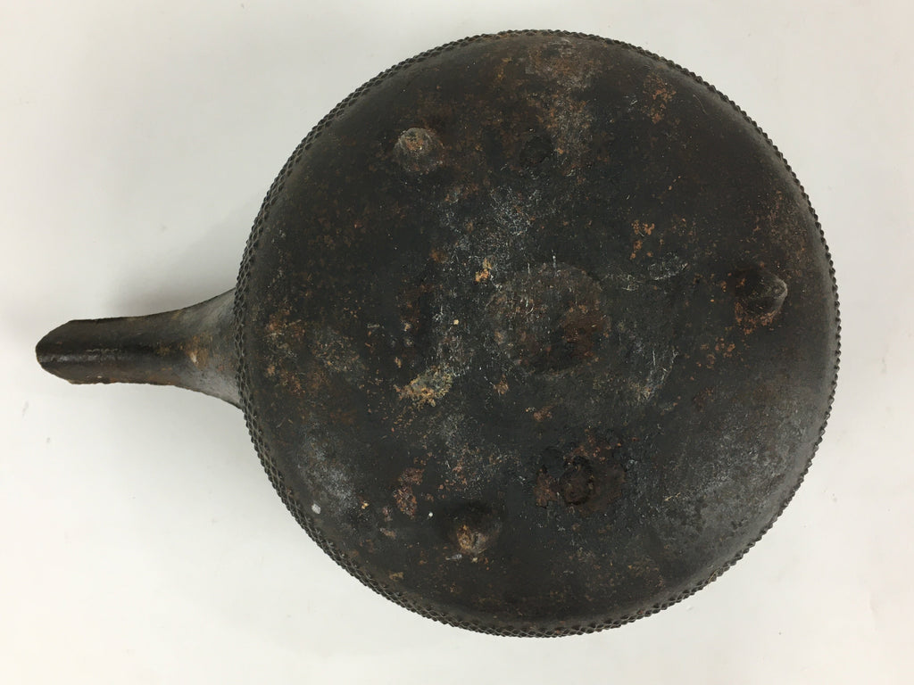 Antique C1900 Japanese Cast Iron Teapot Tetsubin Kettle Nanbu Tekki T100
