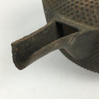Antique C1900 Japanese Cast Iron Teapot Tetsubin Kettle Nanbu Tekki T100