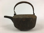 Antique C1900 Japanese Cast Iron Teapot Tetsubin Kettle Nanbu Tekki T99