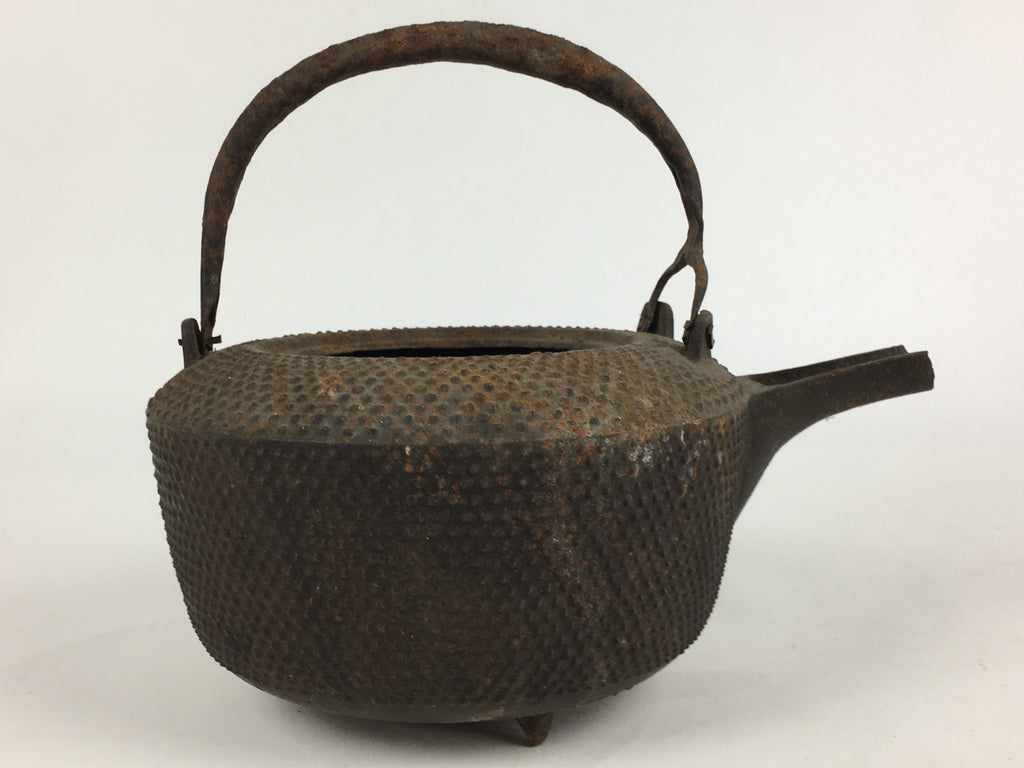 Antique C1900 Japanese Cast Iron Teapot Tetsubin Kettle Nanbu Tekki T99