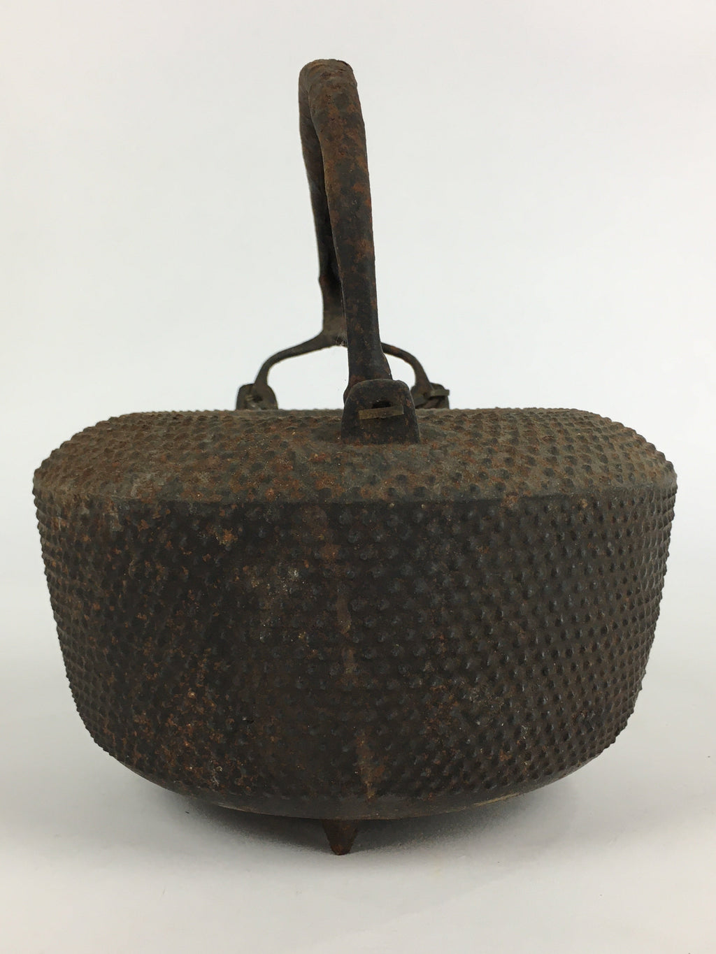 Antique C1900 Japanese Cast Iron Teapot Tetsubin Kettle Nanbu Tekki T99