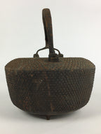 Antique C1900 Japanese Cast Iron Teapot Tetsubin Kettle Nanbu Tekki T99