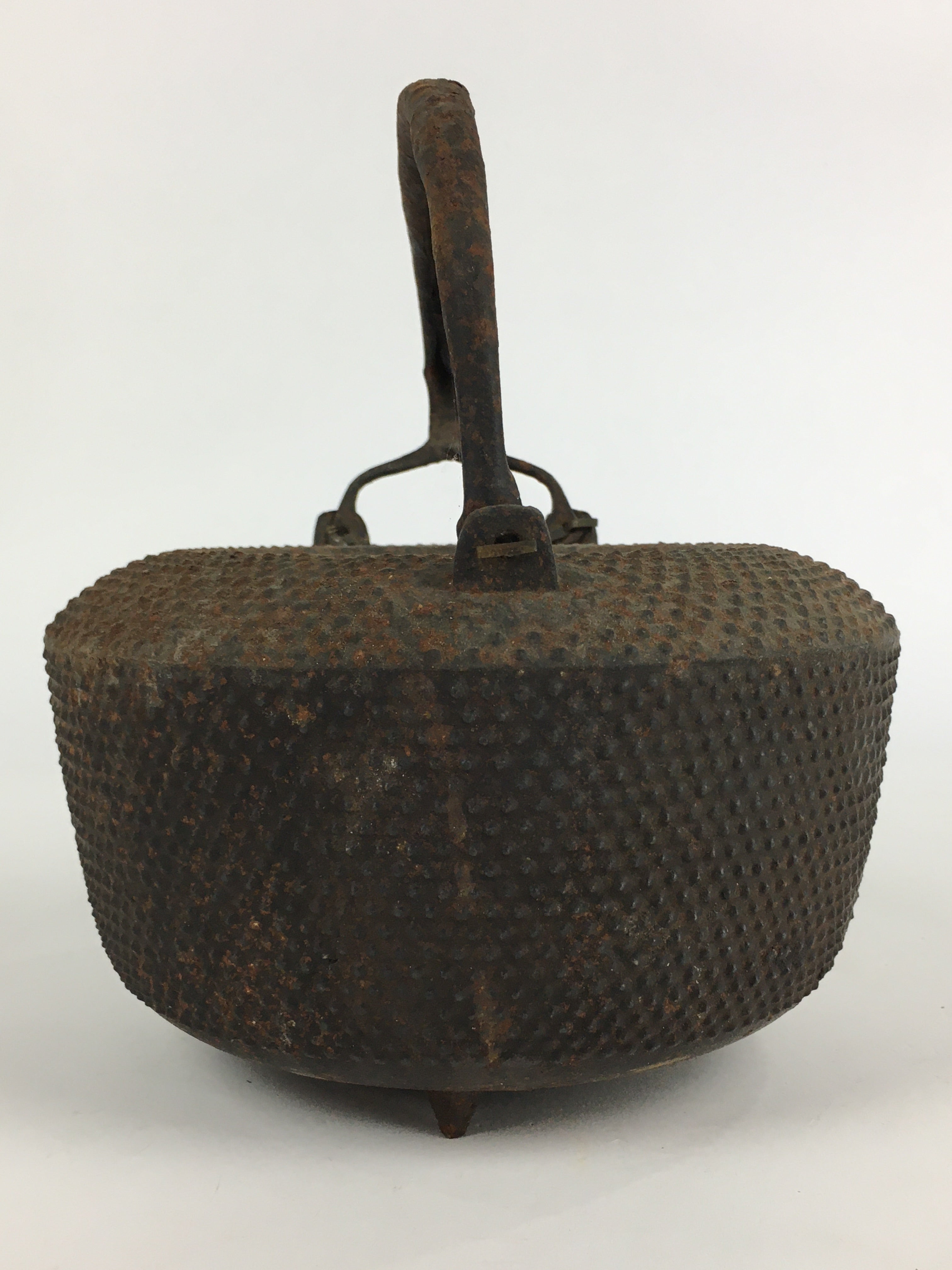 Antique C1900 Japanese Cast Iron Teapot Tetsubin Kettle Nanbu Tekki T99