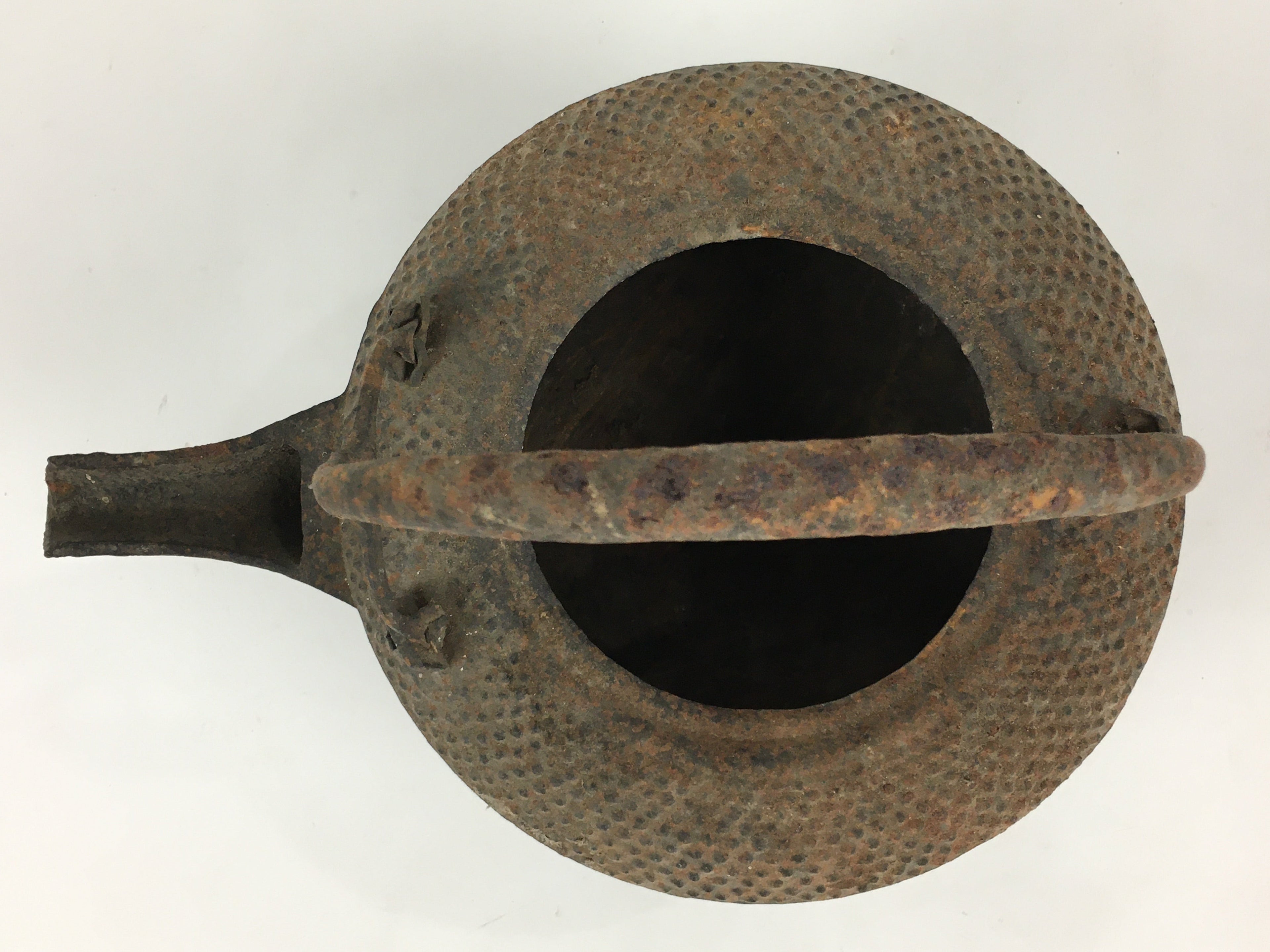 Antique C1900 Japanese Cast Iron Teapot Tetsubin Kettle Nanbu Tekki T99