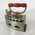 Antique C1900 Japanese Charcoal Sad Cloth Iron Gold Rooster Wood Handle JK440