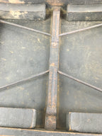 Antique C1900 Japanese Folding Low Table Wood Chabudai Brown FL50