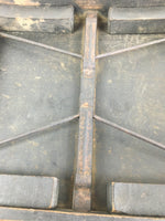 Antique C1900 Japanese Folding Low Table Wood Chabudai Brown FL50