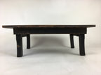 Antique C1900 Japanese Folding Low Table Wood Chabudai Brown FL50