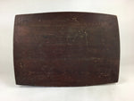 Antique C1900 Japanese Folding Low Table Wood Chabudai Brown FL50
