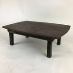 Antique C1900 Japanese Folding Low Table Wood Chabudai Brown FL50