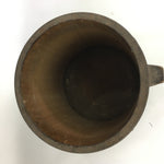 Antique C1900 Japanese Handmade Wooden Rice Bucket Masu Brown JK220