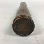 Antique C1900 Japanese Handmade Wooden Rice Bucket Masu Brown JK255