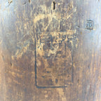Antique C1900 Japanese Handmade Wooden Rice Bucket Masu Brown JK256