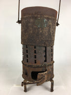 Antique C1900 Japanese Iron Fireplace Cooking Stove Charcoal Brazier T97