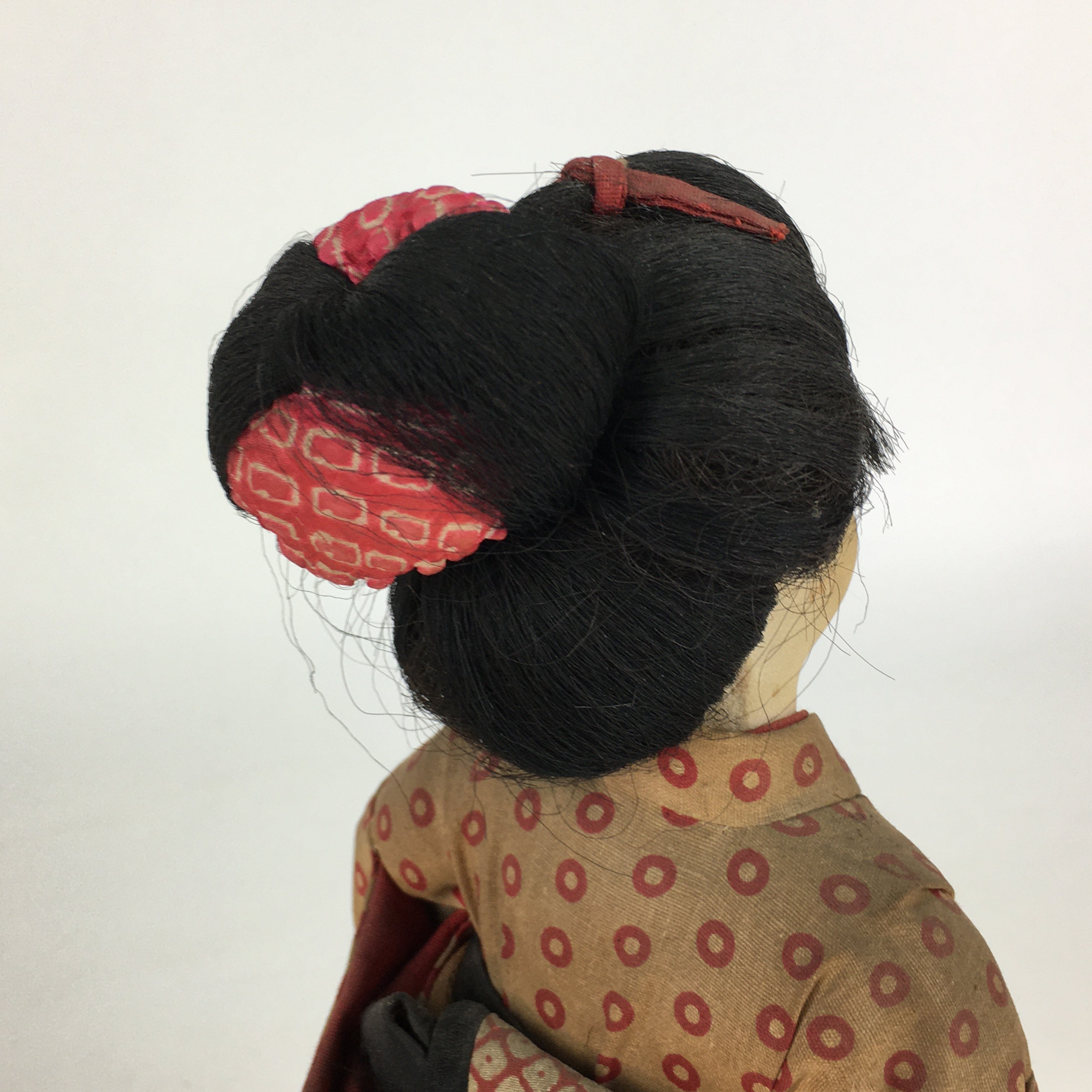 Antique C1900 Japanese Kimono Girl Doll Figurine Fabric Hina Ningyo BD797