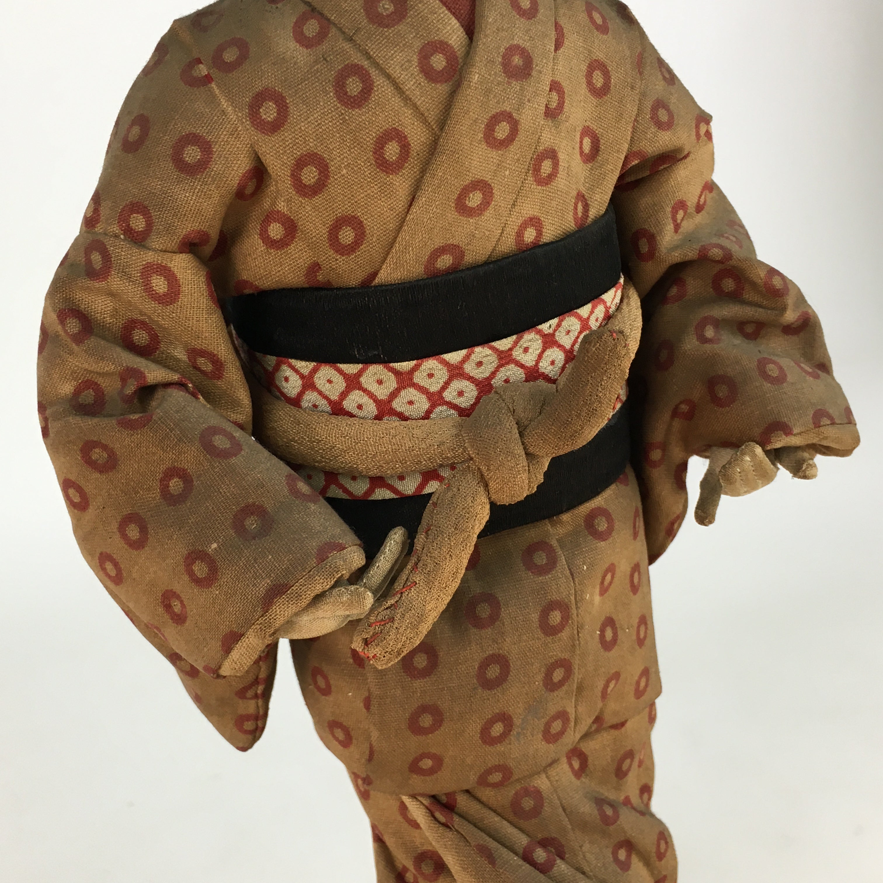 Antique C1900 Japanese Kimono Girl Doll Figurine Fabric Hina Ningyo BD797