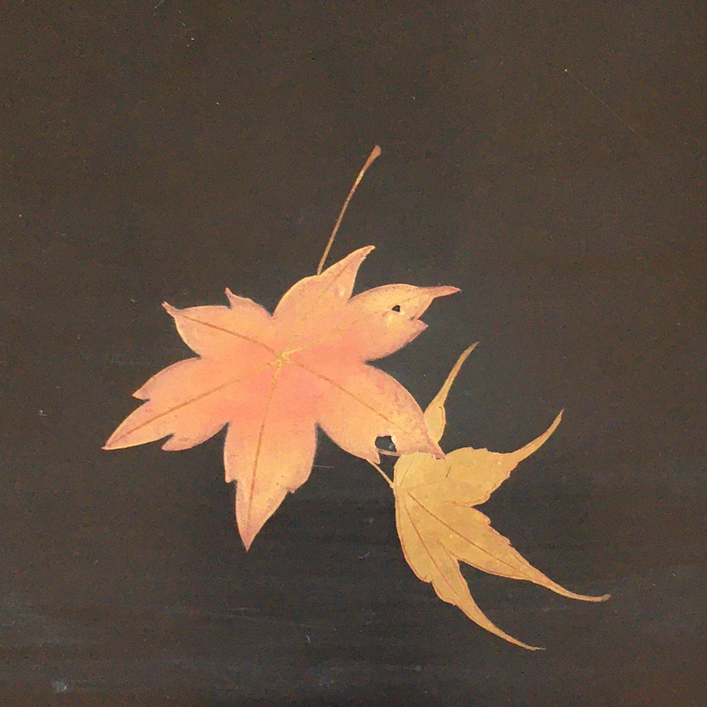 Antique C1900 Japanese Lacquered Tray Rectangle Obon Nurimono UR792