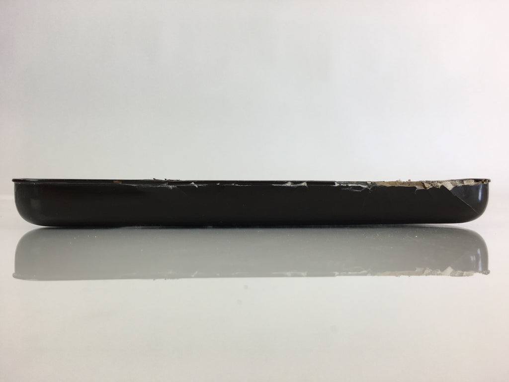 Antique C1900 Japanese Lacquered Tray Rectangle Obon Nurimono UR792