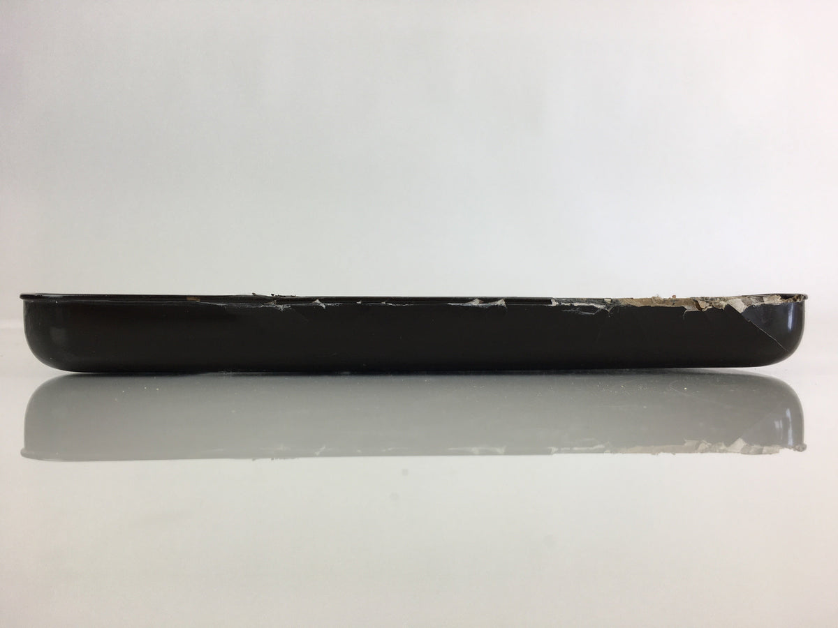 Antique C1900 Japanese Lacquered Tray Rectangle Obon Nurimono UR792