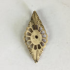 Antique C1900 Japanese Netsuke Ojime White Diamond Shape Meiji Era JK322