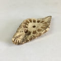 Antique C1900 Japanese Netsuke Ojime White Diamond Shape Meiji Era JK322