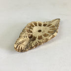 Antique C1900 Japanese Netsuke Ojime White Diamond Shape Meiji Era JK322