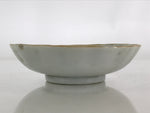 Antique C1900 Japanese Porcelain Bowl Blue Sometsuke Crane White PY206