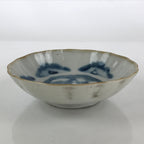 Antique C1900 Japanese Porcelain Bowl Blue Sometsuke Crane White PY207