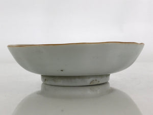 Antique C1900 Japanese Porcelain Bowl Blue Sometsuke Crane White PY208