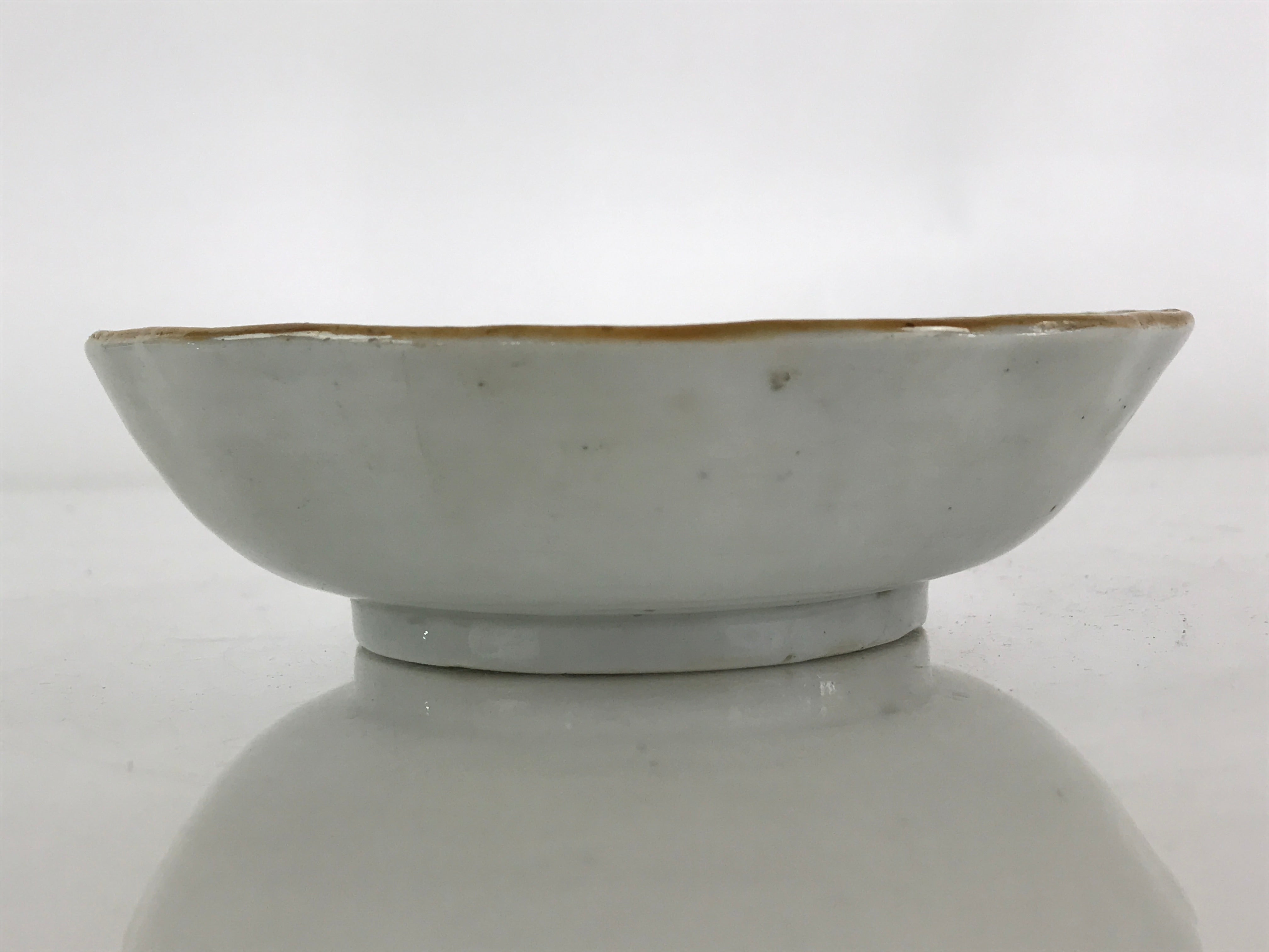 Antique C1900 Japanese Porcelain Bowl Blue Sometsuke Design White PY205