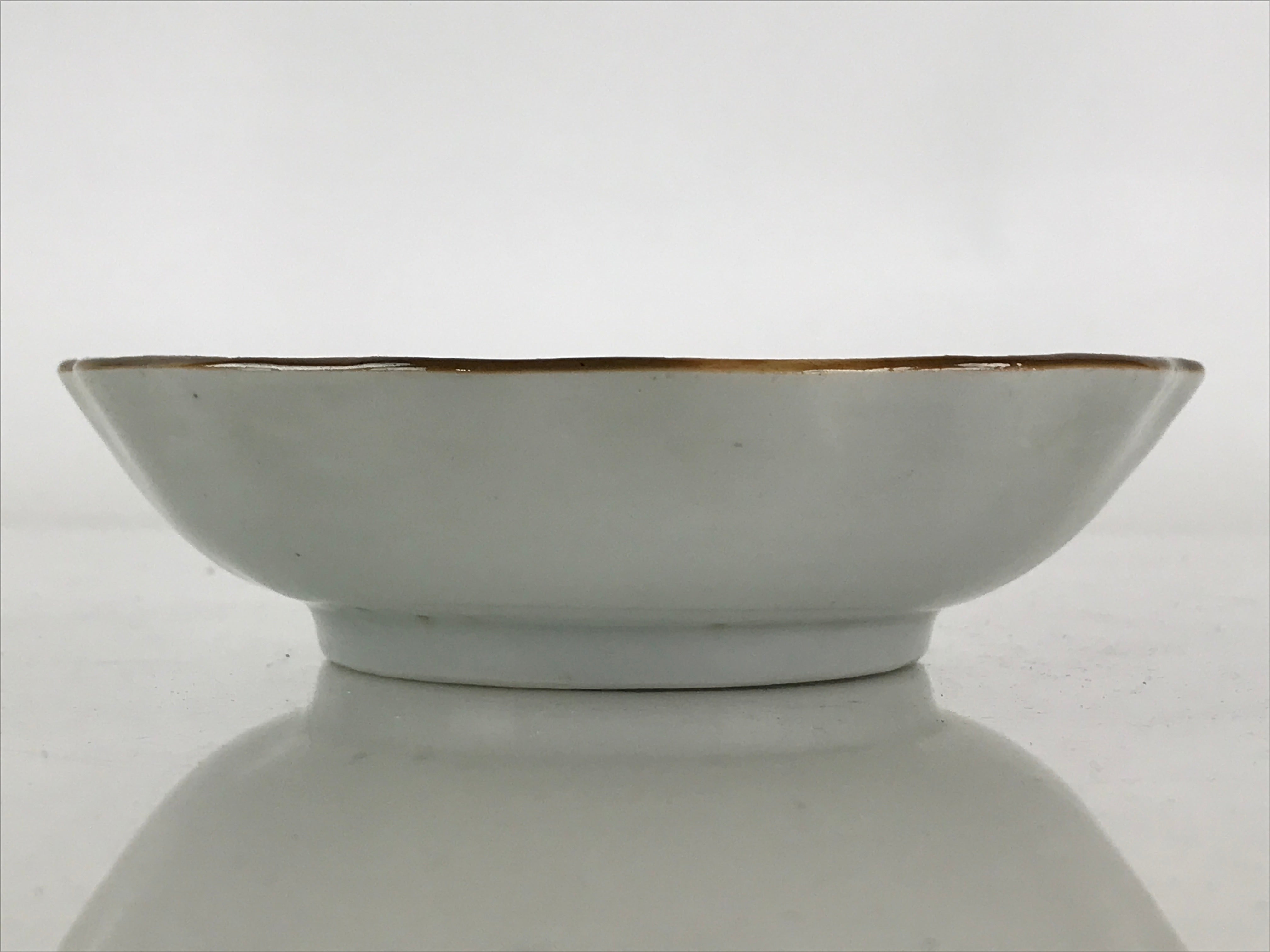 Antique C1900 Japanese Porcelain Bowl Blue Sometsuke Tower White PY210