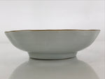 Antique C1900 Japanese Porcelain Bowl Blue Sometsuke Tower White PY211