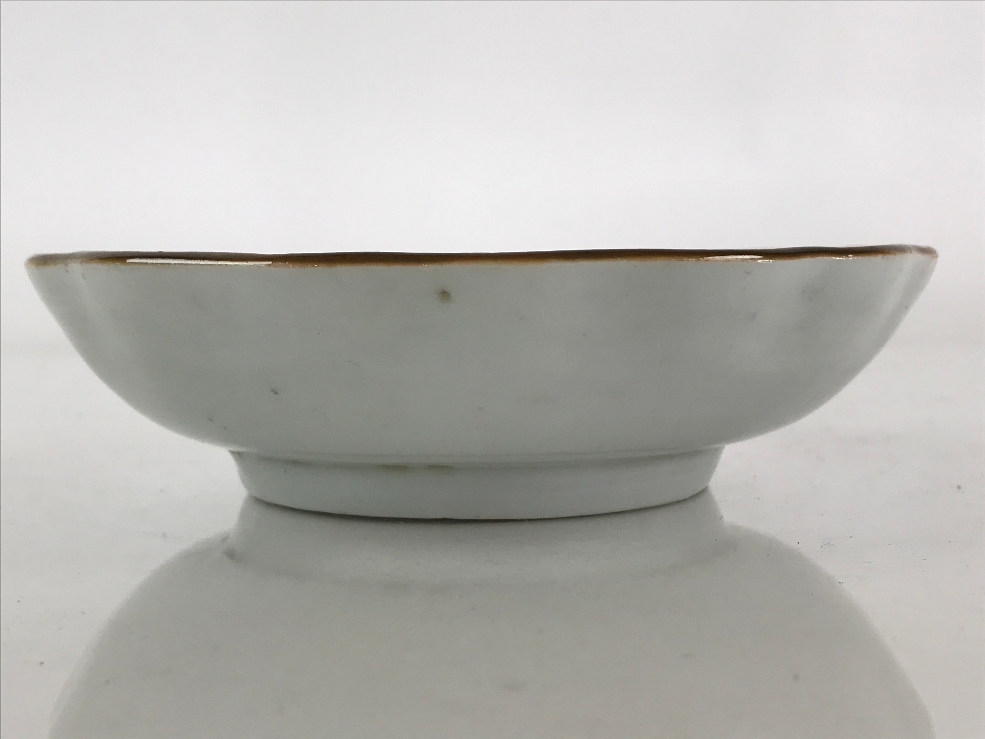 Antique C1900 Japanese Porcelain Bowl Blue Sometsuke Tower White PY213