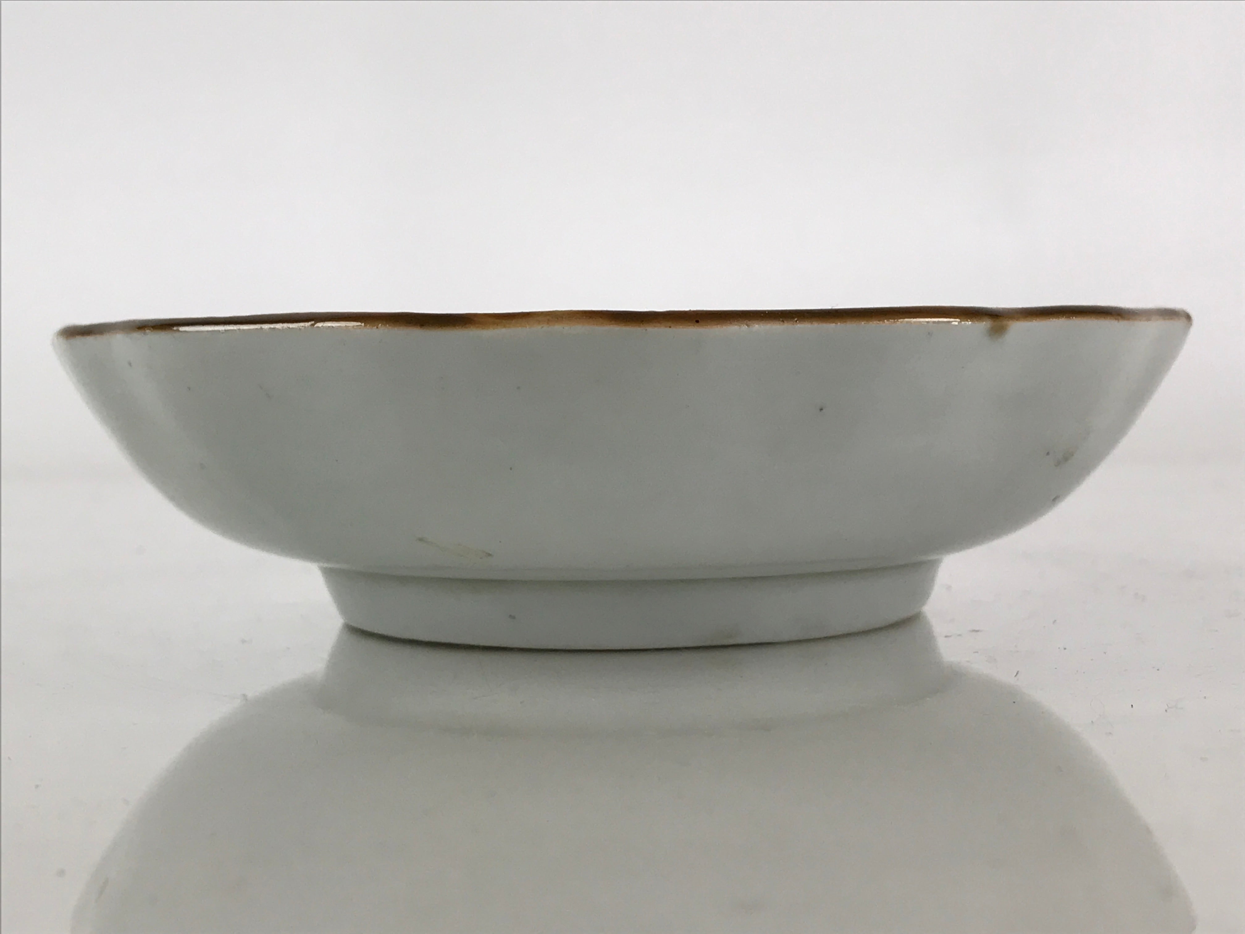 Antique C1900 Japanese Porcelain Bowl Blue Sometsuke Tower White PY213