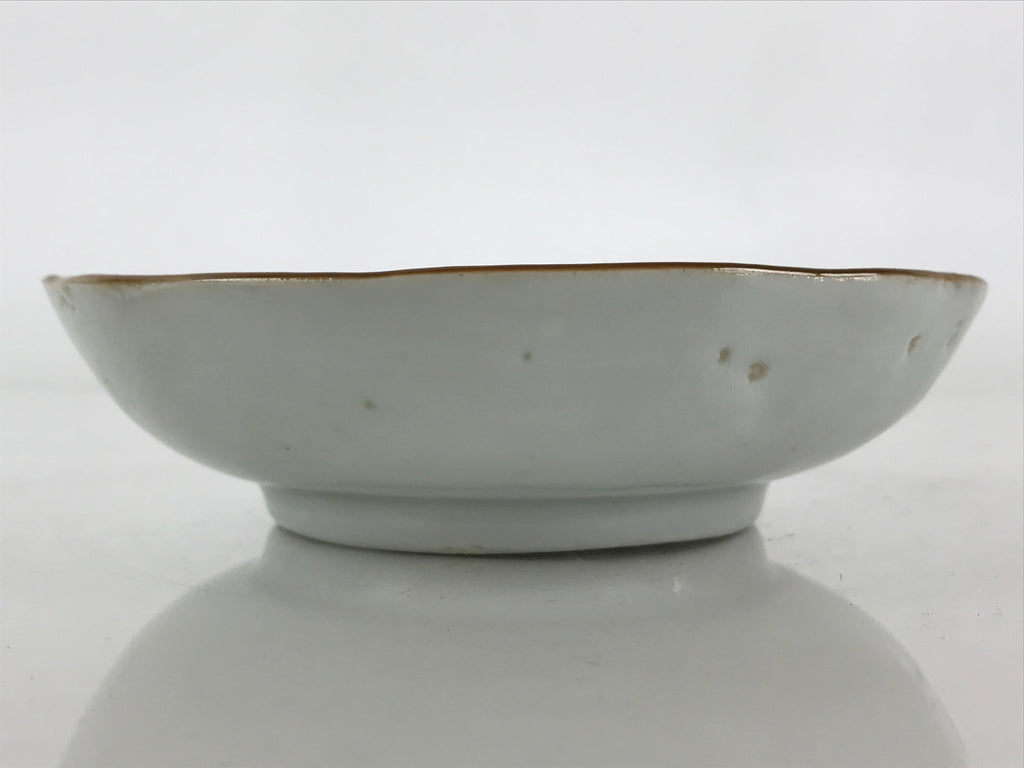 Antique C1900 Japanese Porcelain Bowl Blue Sometsuke Tower White PY214