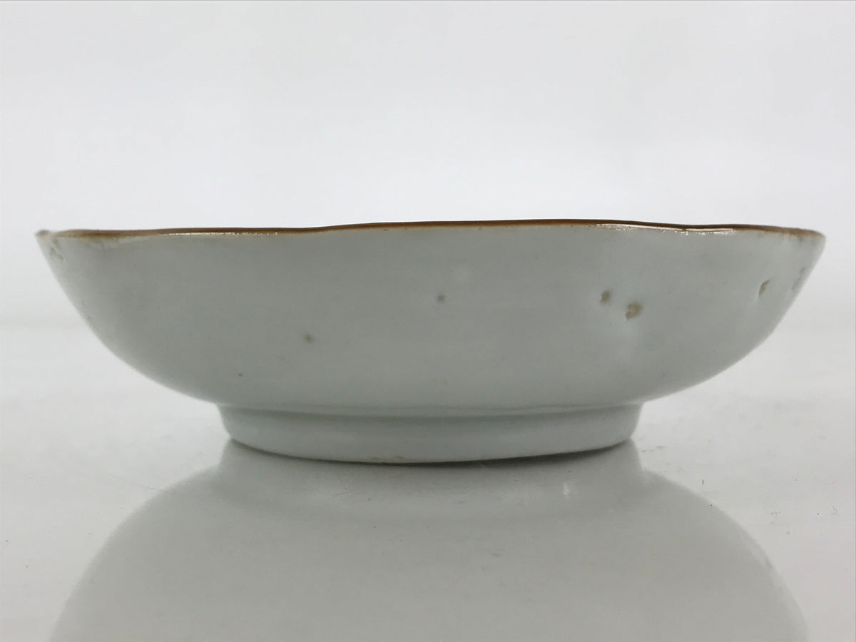 Antique C1900 Japanese Porcelain Bowl Blue Sometsuke Tower White PY214
